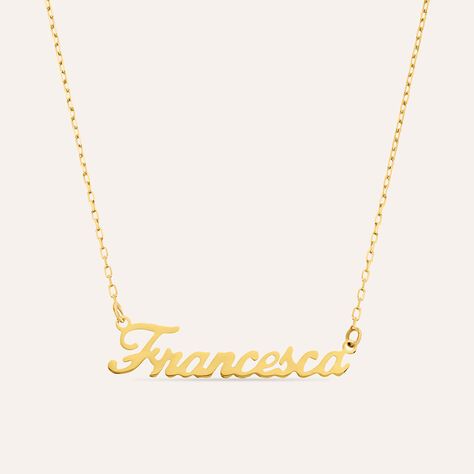 Collana Francesca Gold Names Oro Giallo - Collane Unisex | Stroili