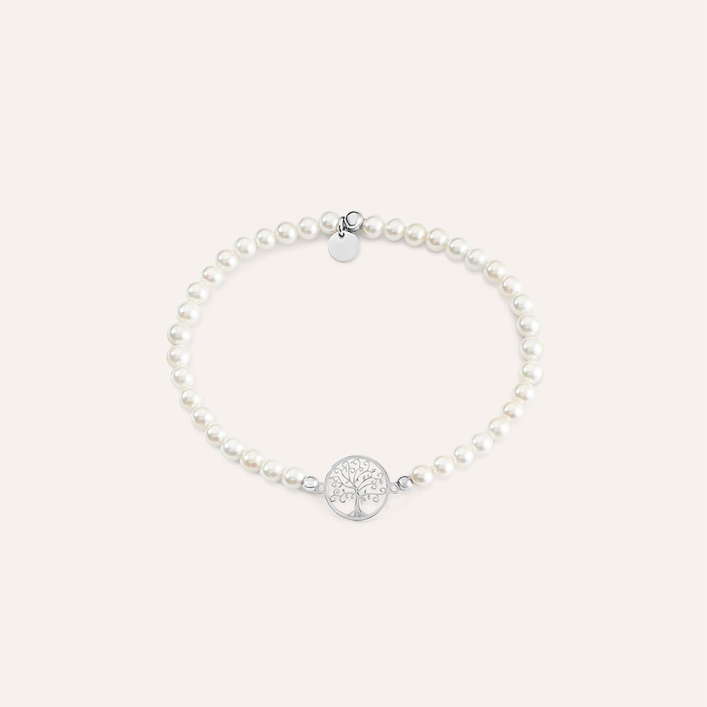 Bracciale Silver Pearls Argento Rodiato Perla sintentica