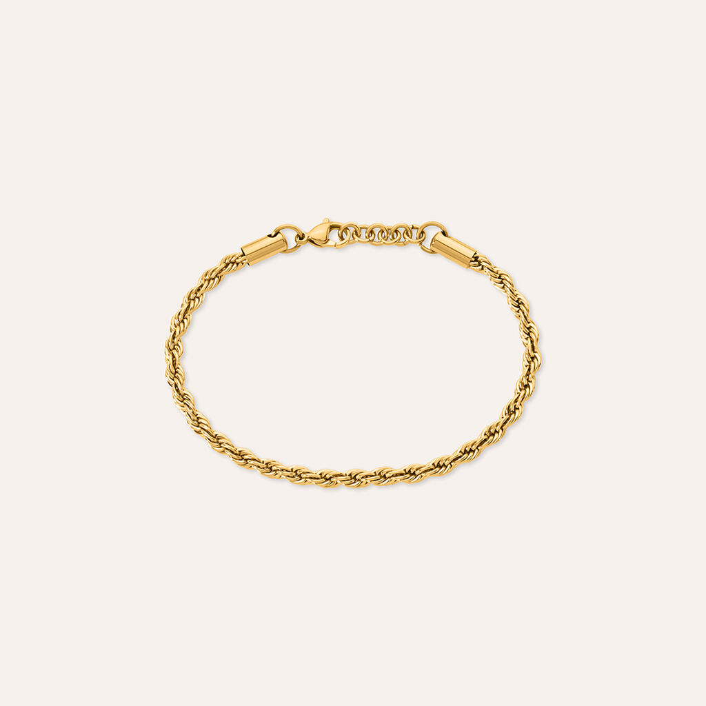 Bracciale Catena Man Code Acciaio Dorato