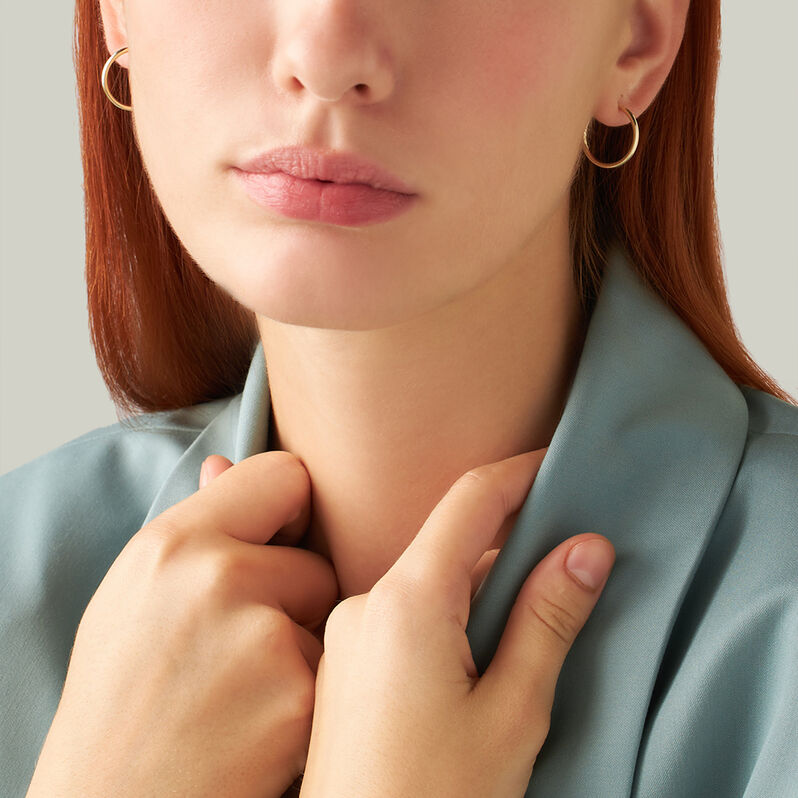 Orecchini A Cerchio Toujours Oro Giallo - Orecchini a Cerchio Donna | Stroili