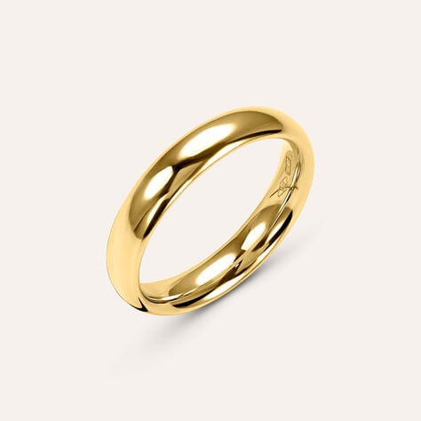 Fede Comoda Leggera 4 mm Oro Giallo - Anelli con Incisione Unisex | Stroili