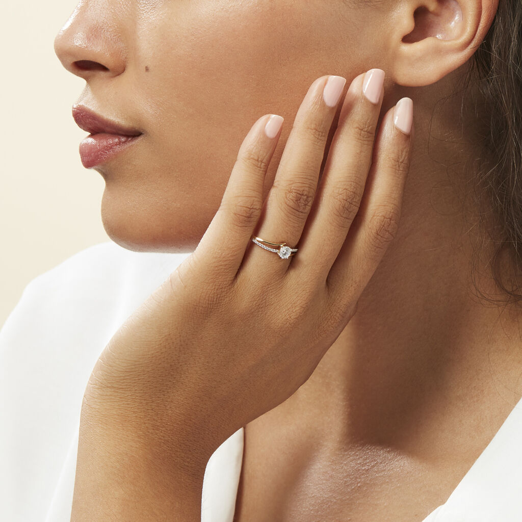 Anello Solitario Claire Oro Giallo Cubic Zirconia - Anelli con Pietre Donna | Stroili