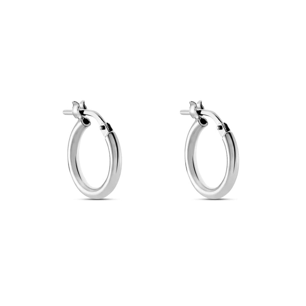 Orecchini A Cerchio Silver Collection Argento Rodiato - Orecchini a Cerchio Donna | Stroili