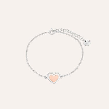 Bracciale Silver Collection Argento Bicolore Bianco / Rosa