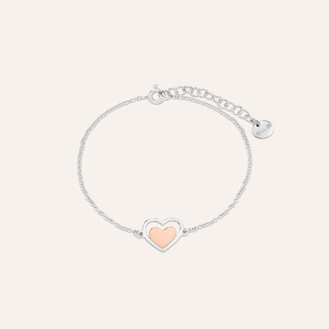 Bracciale Silver Collection Argento Bicolore Bianco / Rosa - Bracciali con Incisione Donna | Stroili