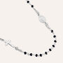 Collana Rosario Silver Collection Argento Rodiato Cristallo