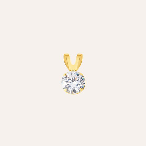 Pendente Punto Luce Po&egrave;me Oro Giallo Cubic Zirconia - Ciondoli Donna | Stroili