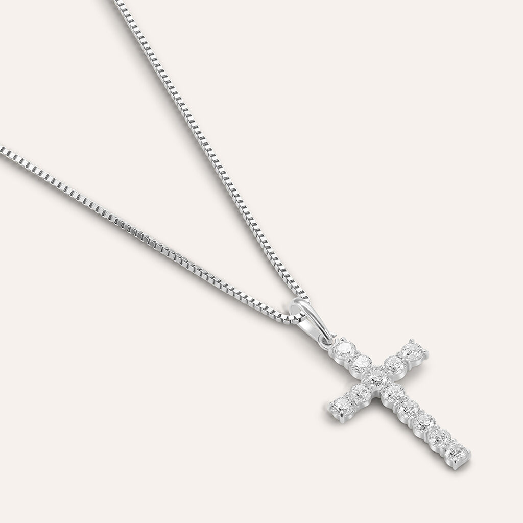 Pendente Holy Oro Bianco Cubic Zirconia - Gioielli Donna | Stroili