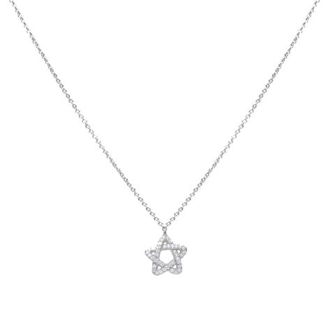 Collana stella in argento 925 e zirconi - Collane Donna | Stroili