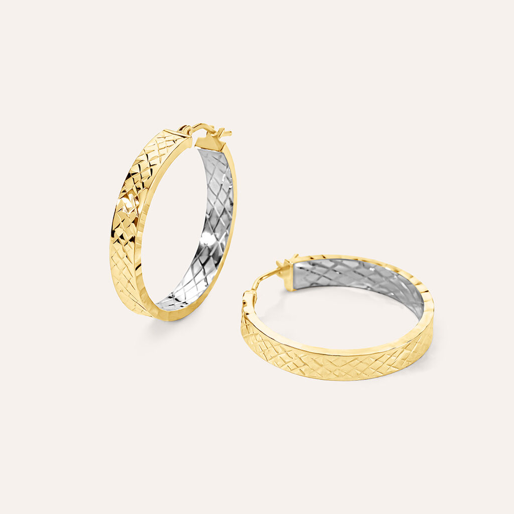 Orecchini A Cerchio Toujours Oro Bicolore