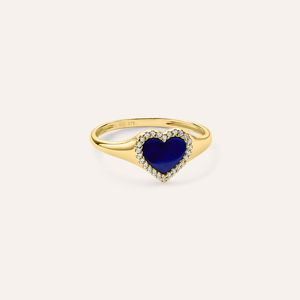 Anello Chevalier Beverly Oro Giallo Lapislazzuli Cubic Zirconia - Anelli Chevalier Donna | Stroili