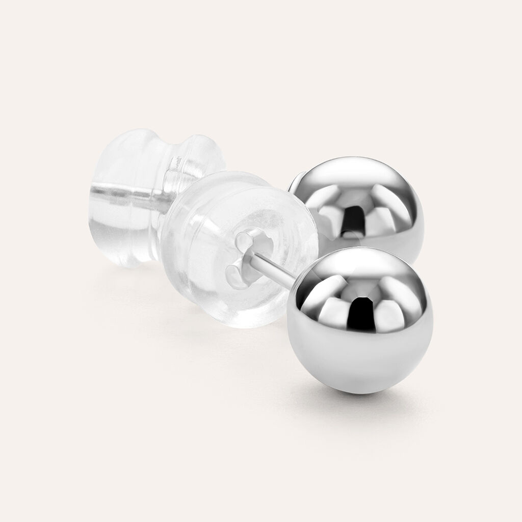 Orecchini Lobo Bon Ton Oro Bianco