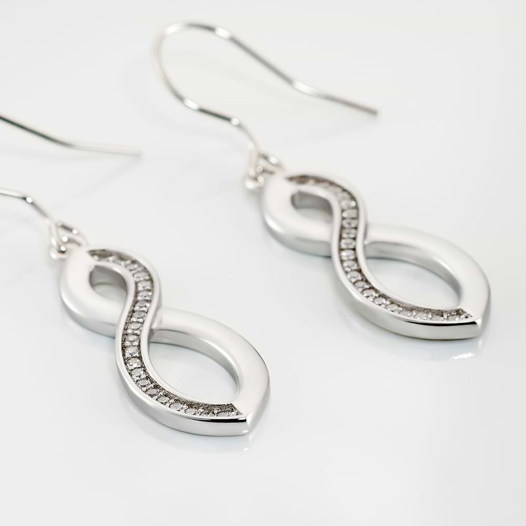 Orecchini Pendenti Silver Shine Argento Rodiato Cubic Zirconia - Orecchini Pendenti Donna | Stroili