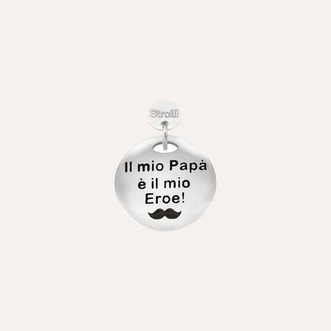 Charm in argento rodiato e glitter - Charms Donna | Stroili