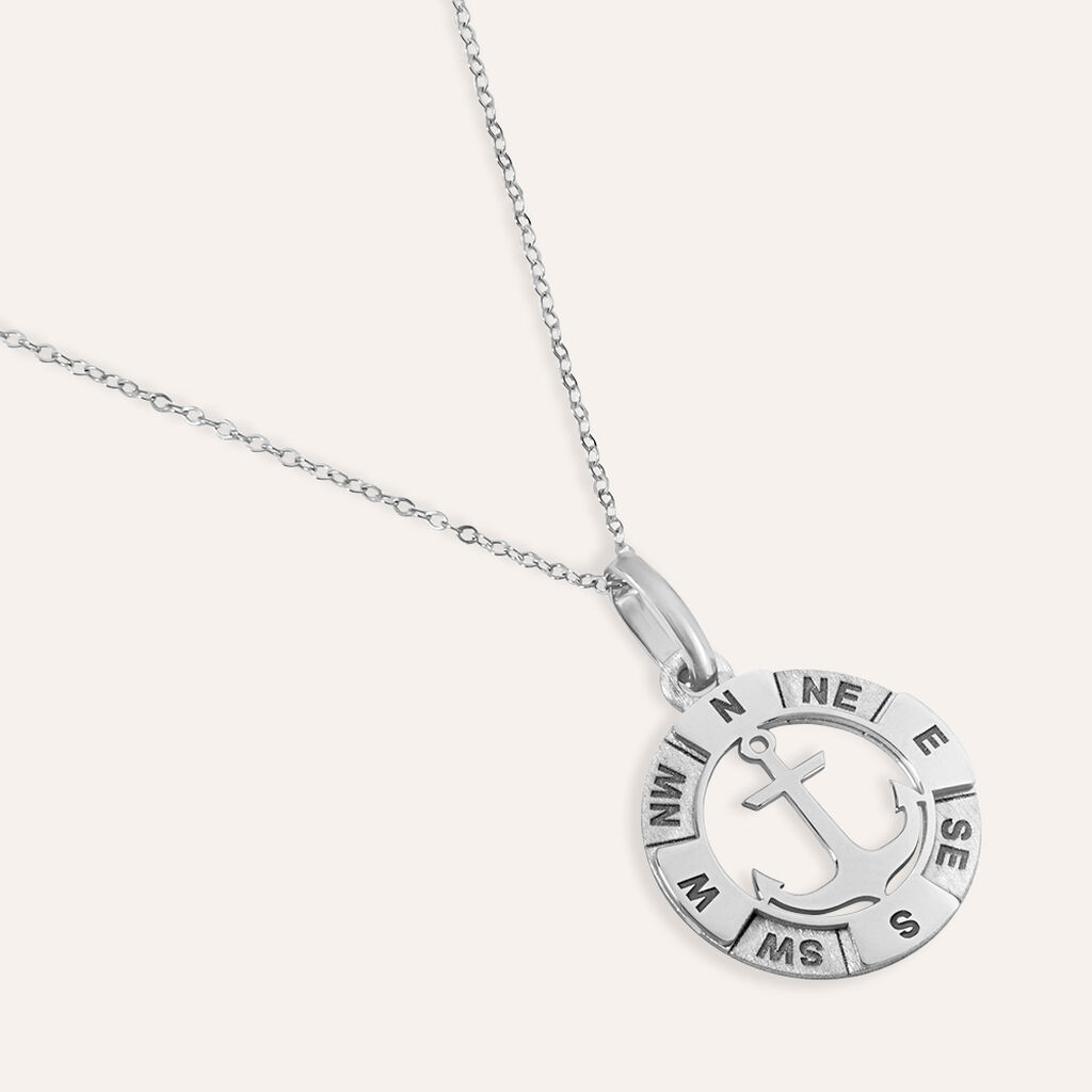 Pendente Gentleman Argento Rodiato