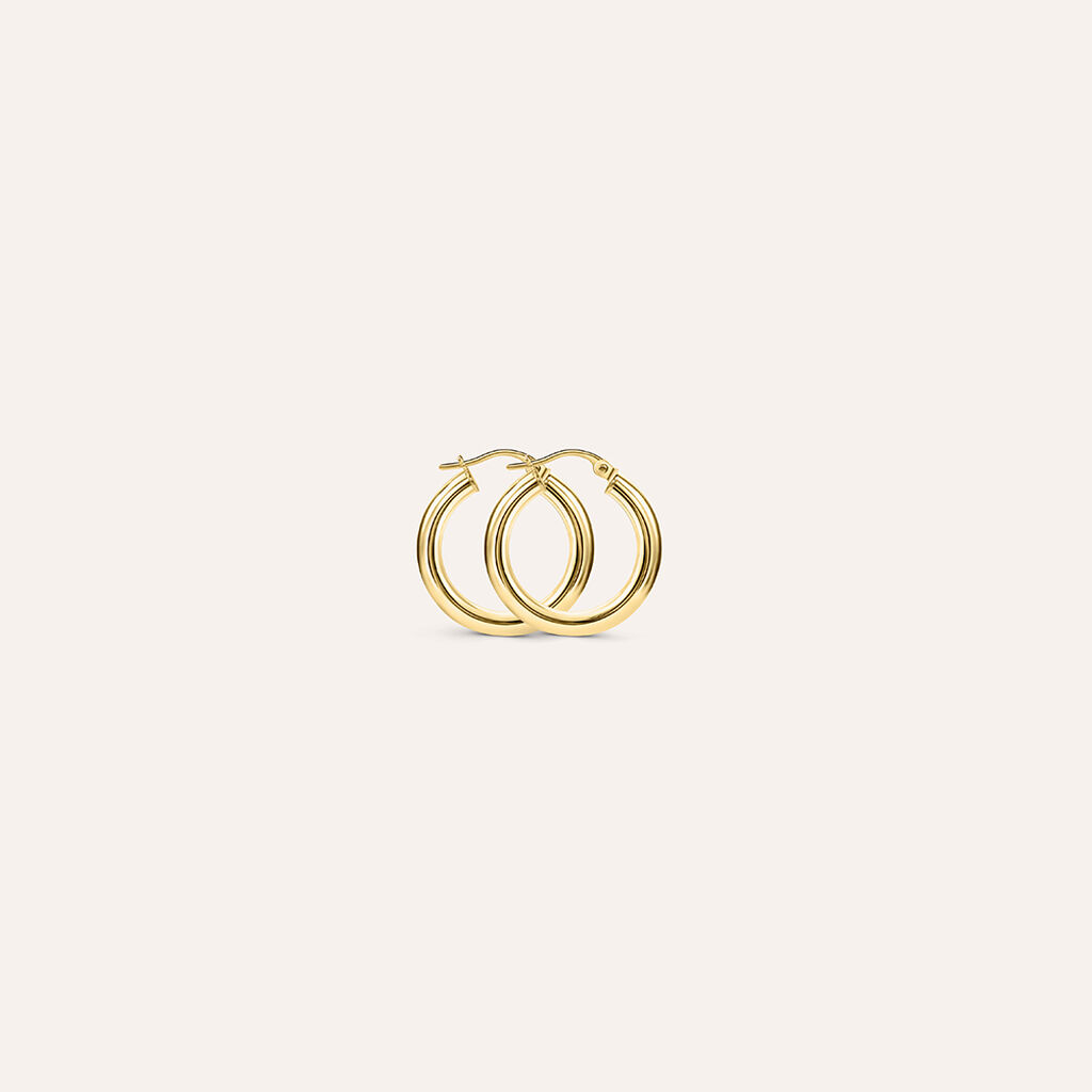 Orecchini A Cerchio Gold Essence Oro Giallo - Orecchini a Cerchio Donna | Stroili