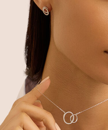 Collana Silver Shine Argento Rodiato Cubic Zirconia