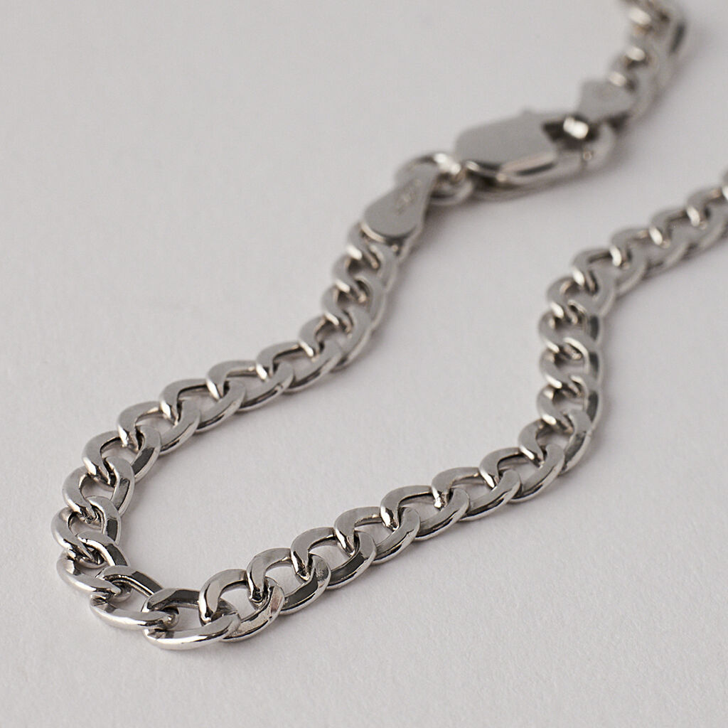 Bracciale Catena L'homme Or Oro Bianco - Bracciali Uomo | Stroili