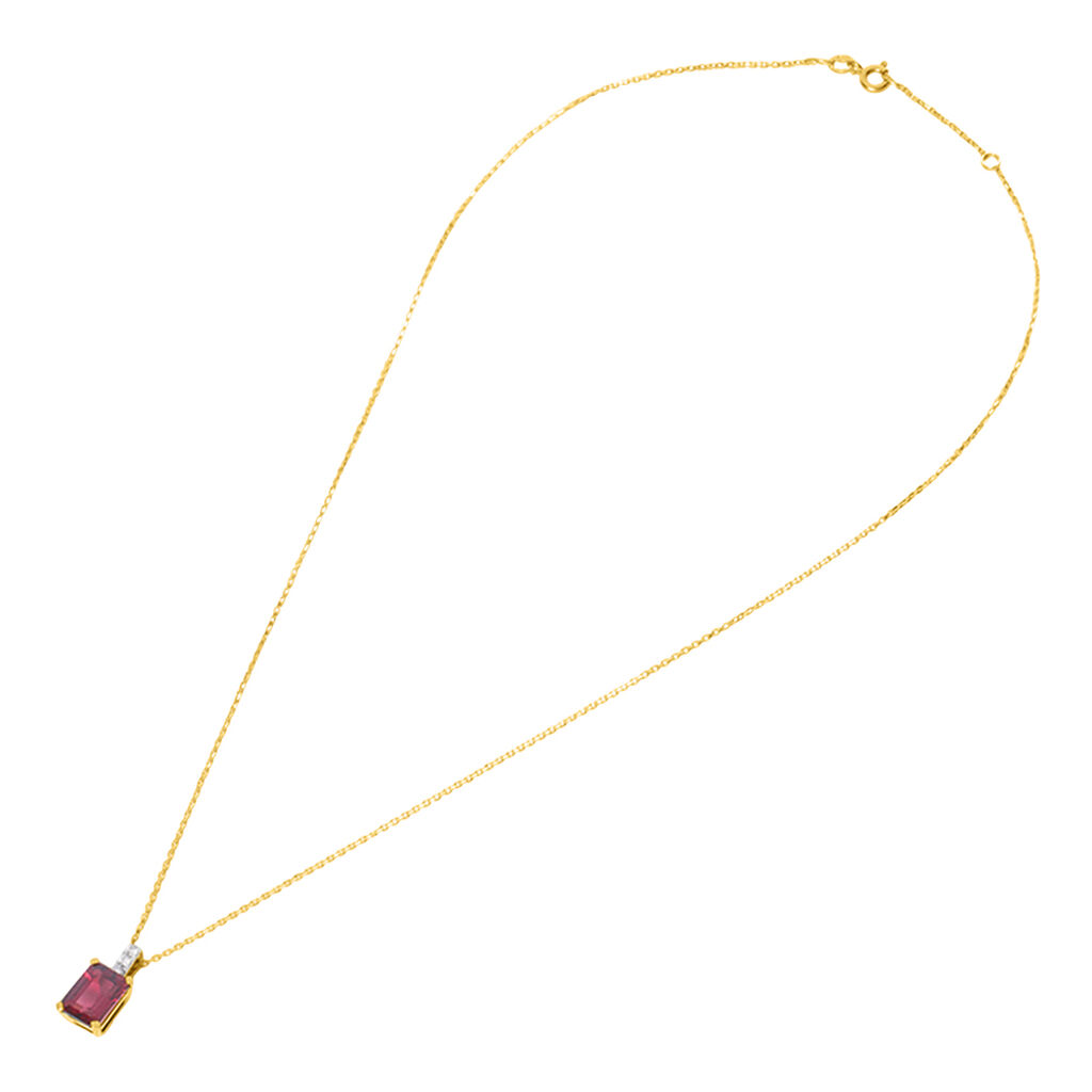 Collana Jasmine Oro Giallo Rodolite Diamante - Collane Donna | Stroili