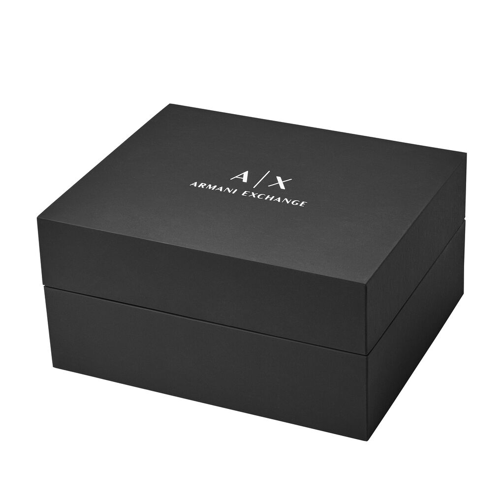 Set Orologio Al Quarzo Armani Exchange Ax7105 e Targhetta per Valigia - Orologi con Datario Uomo | Stroili