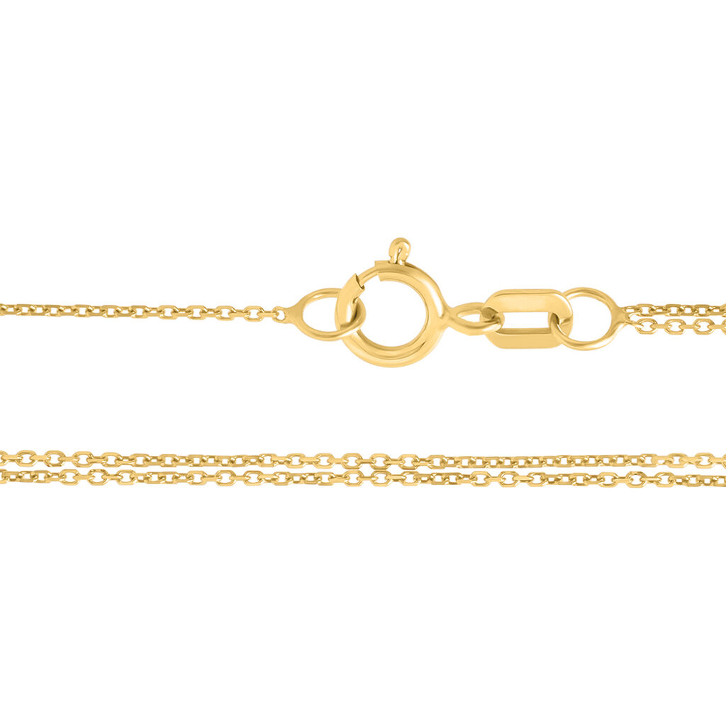 Collana Doppio Punto Luce Claire Oro Giallo Cubic Zirconia - Collane Punto Luce Donna | Stroili