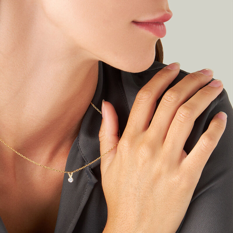 Pendente Punto Luce Poème Oro Giallo Cubic Zirconia - Ciondoli Donna | Stroili