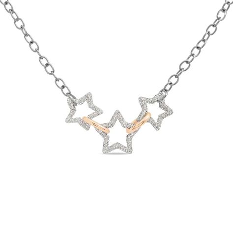 Collana Lady Phantasya Acciaio Bicolore Bianco / Rosa Cristallo - Collane Donna | Stroili