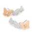 Orecchini Lobo Lady Chic Acciaio Bicolore Bianco / Rosa Cristallo - Orecchini a Lobo Donna | Stroili