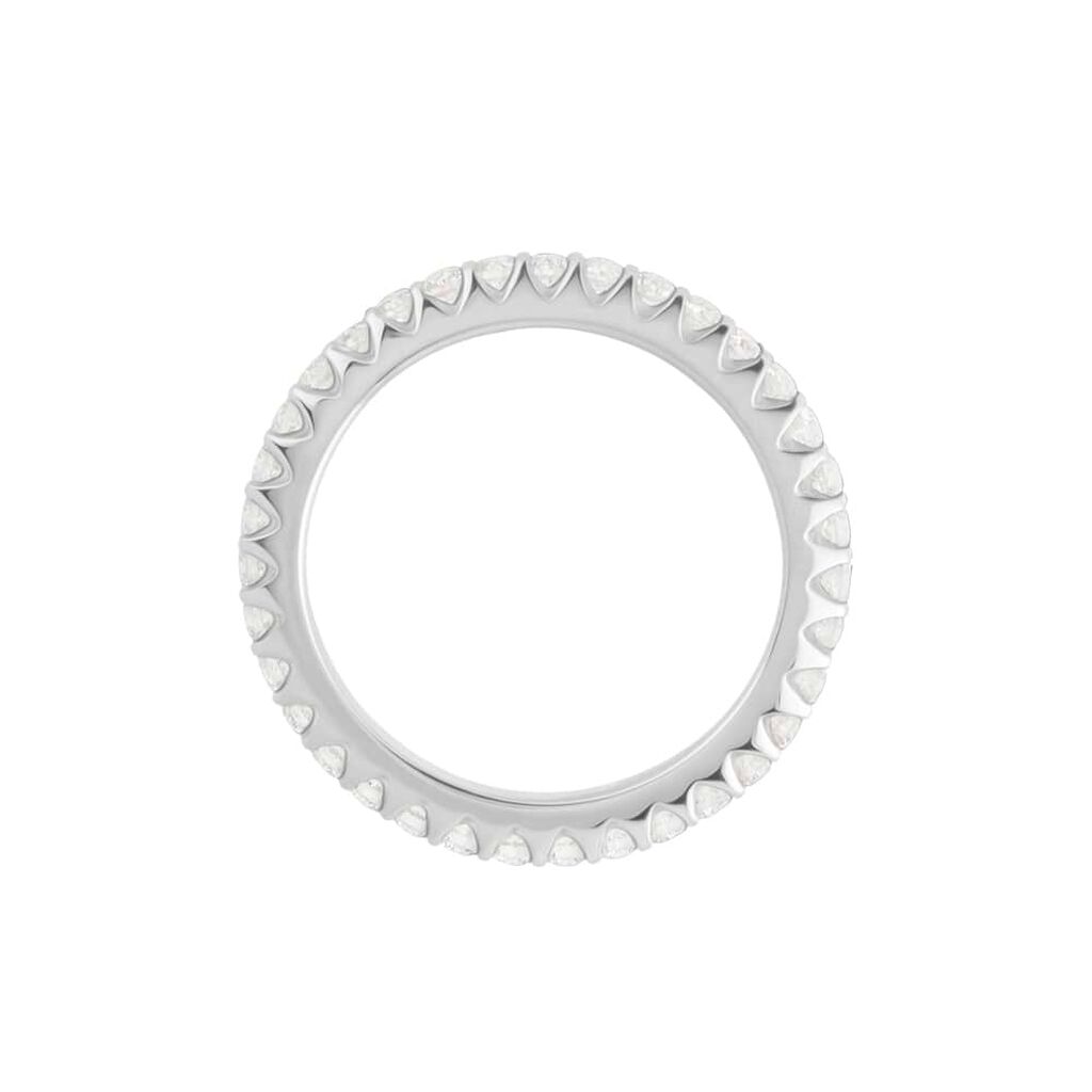 Fede Classica Eternity 2.5 mm Oro Bianco Diamante - Anelli con Incisione Donna | Stroili