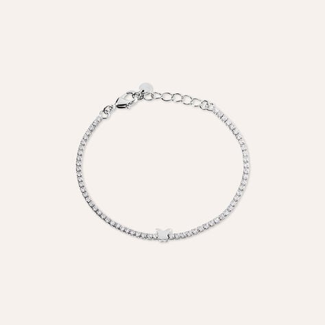 Bracciale Tennis Romantic Shine Metallo Cristallo - Bracciali Tennis Donna | Stroili