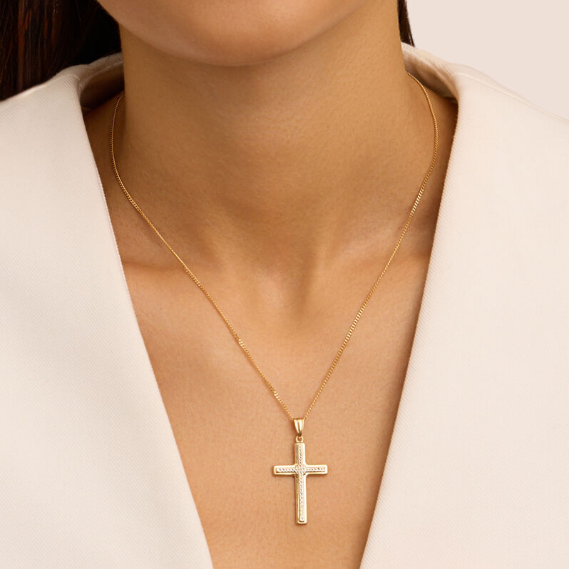 Pendente Holy Oro Bicolore - Ciondoli con Incisione Unisex | Stroili