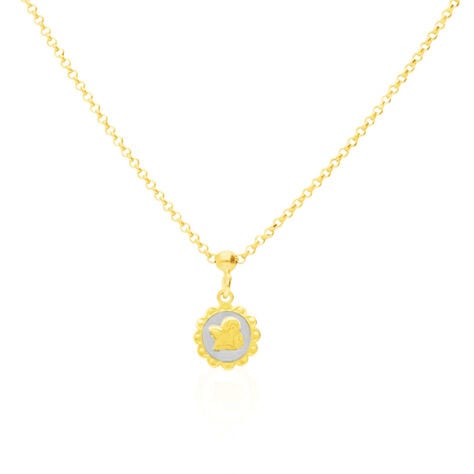 Collana in argento dorato con ciondolo Angelo - Collane Donna | Stroili