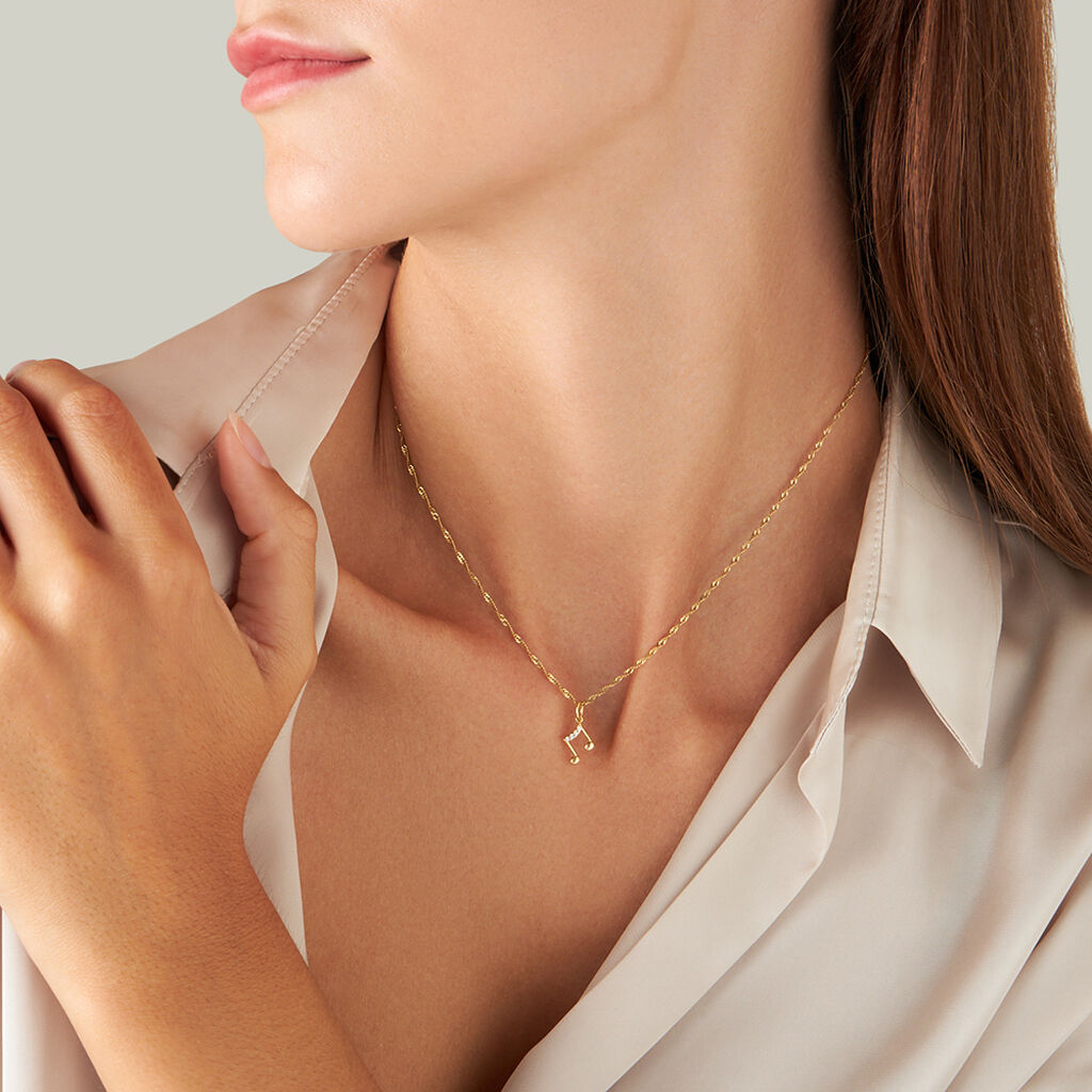 Pendente Poème Oro Giallo Cubic Zirconia - Ciondoli Donna | Stroili