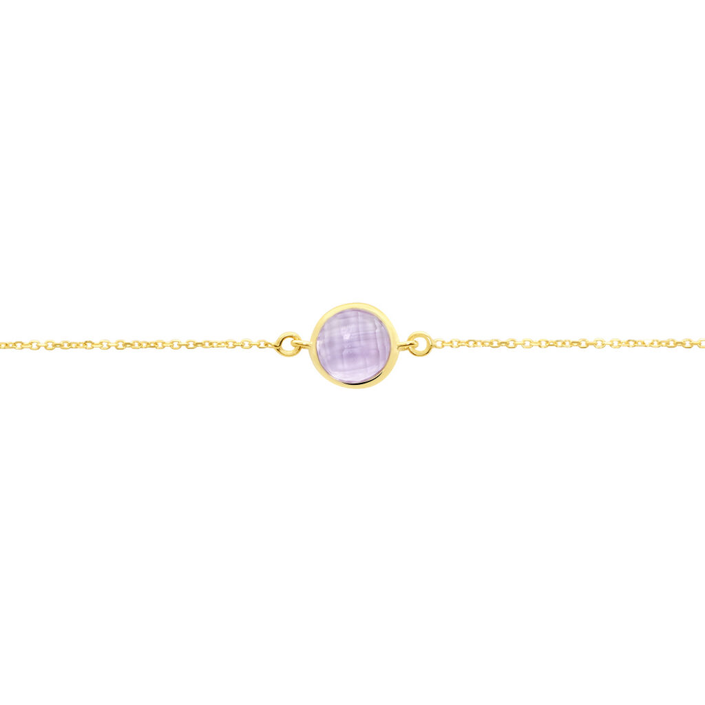Bracciale Am&eacute;lie Oro Giallo Ametista