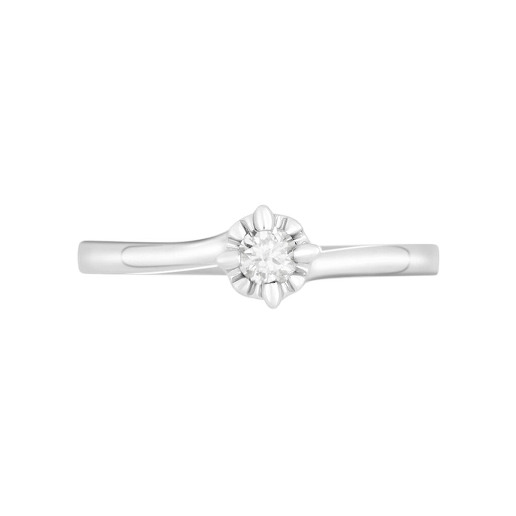 Anello Solitario Valentino Diamazing Oro Bianco Diamante - Anelli con Pietre Donna | Stroili