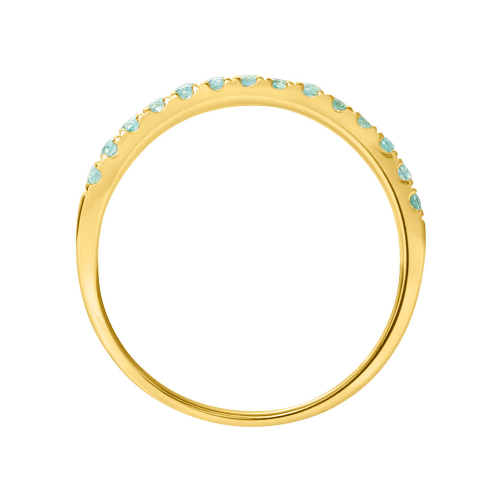 Anello Riviere Charlotte Oro Giallo Smeraldo - Anelli Riviere Donna | Stroili
