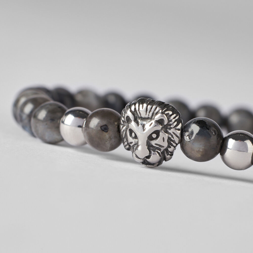 Bracciale Man Code Acciaio Bicolore Bianco / Nero Snowflake