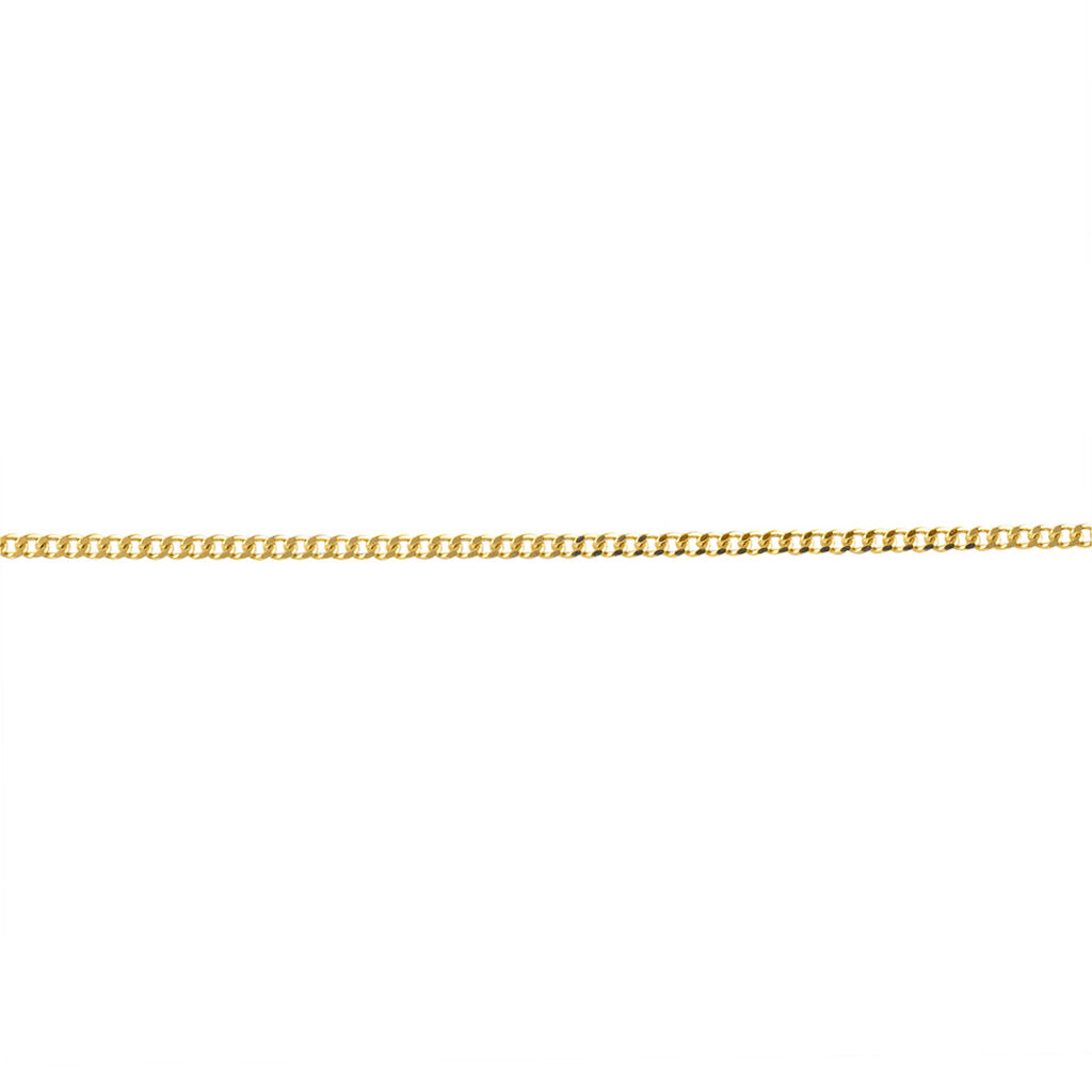 NKlaus Catenina Oro Giallo 585/14kt – Lunghezza Regolabile 36-50 Cm, Rotonda Ancora, 0.8mm