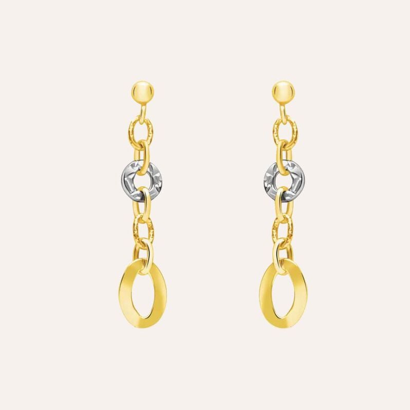 Orecchini Pendenti Beverly Oro Bicolore - Orecchini Pendenti Donna | Stroili