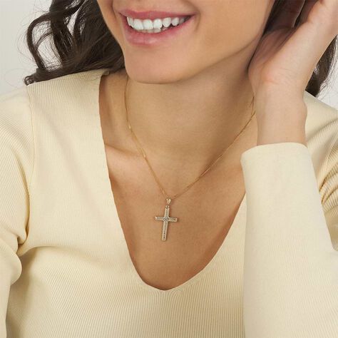 Pendente Holy Oro Bicolore - Ciondoli con Incisione Unisex | Stroili