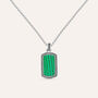 Collana Man Code Acciaio Malachite