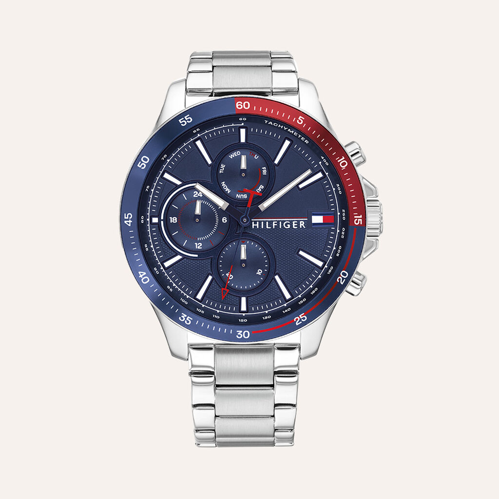 Orologio multifunzione Bank cinturino e cassa in acciaio