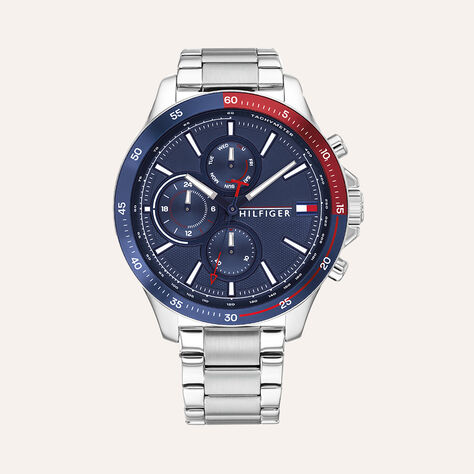 Orologio multifunzione Bank cinturino e cassa in acciaio - Orologi  | Stroili