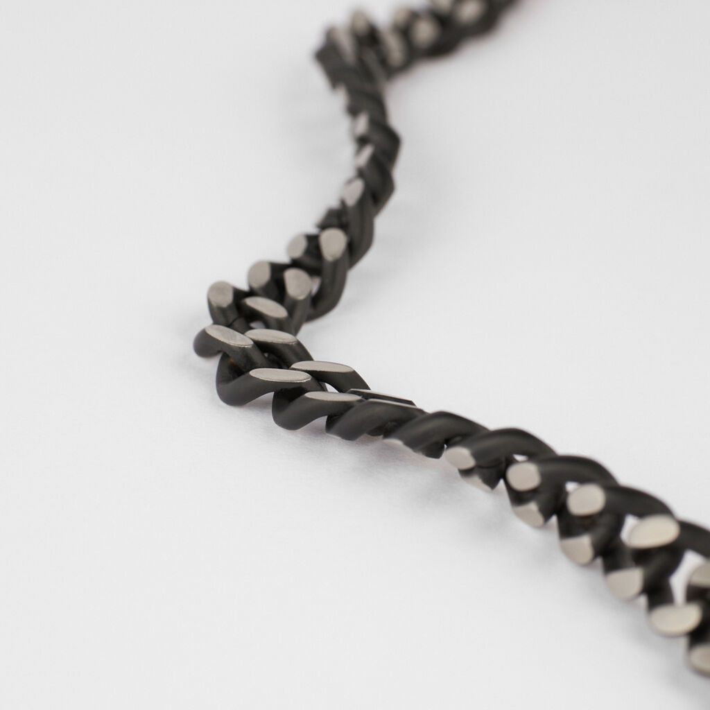 Bracciale Catena Man Code Acciaio Nero - Bracciali Uomo | Stroili