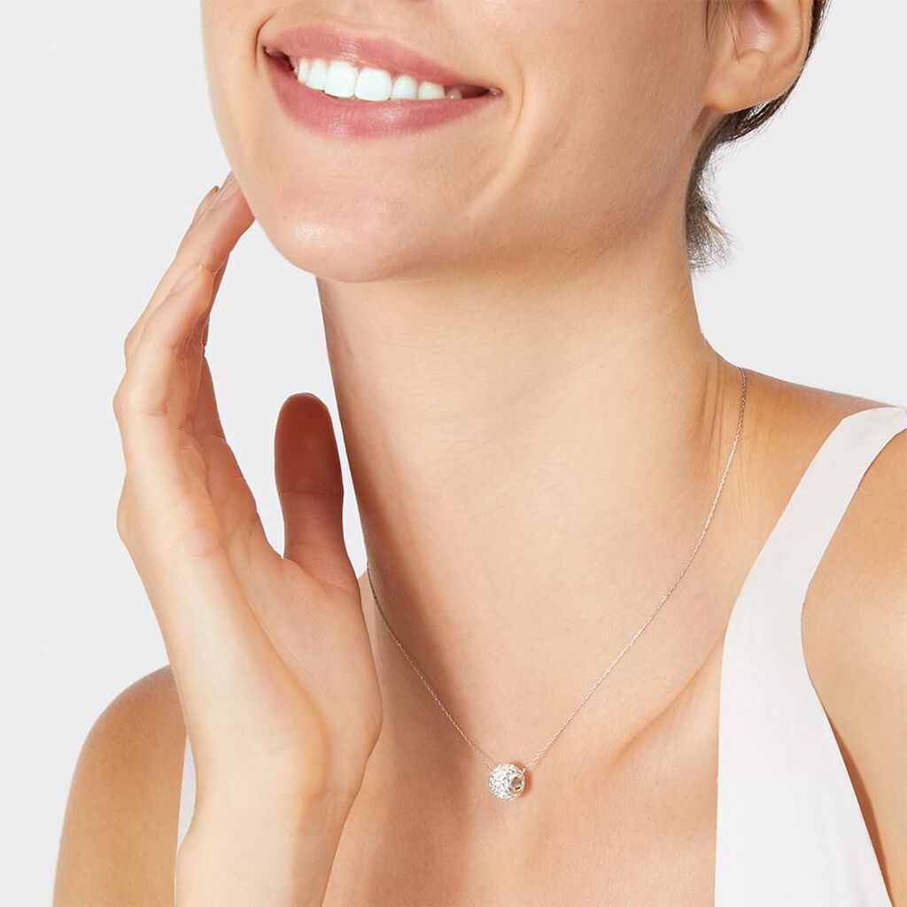 Collana Crystal Gold Oro Bianco Cristallo - Collane Donna | Stroili