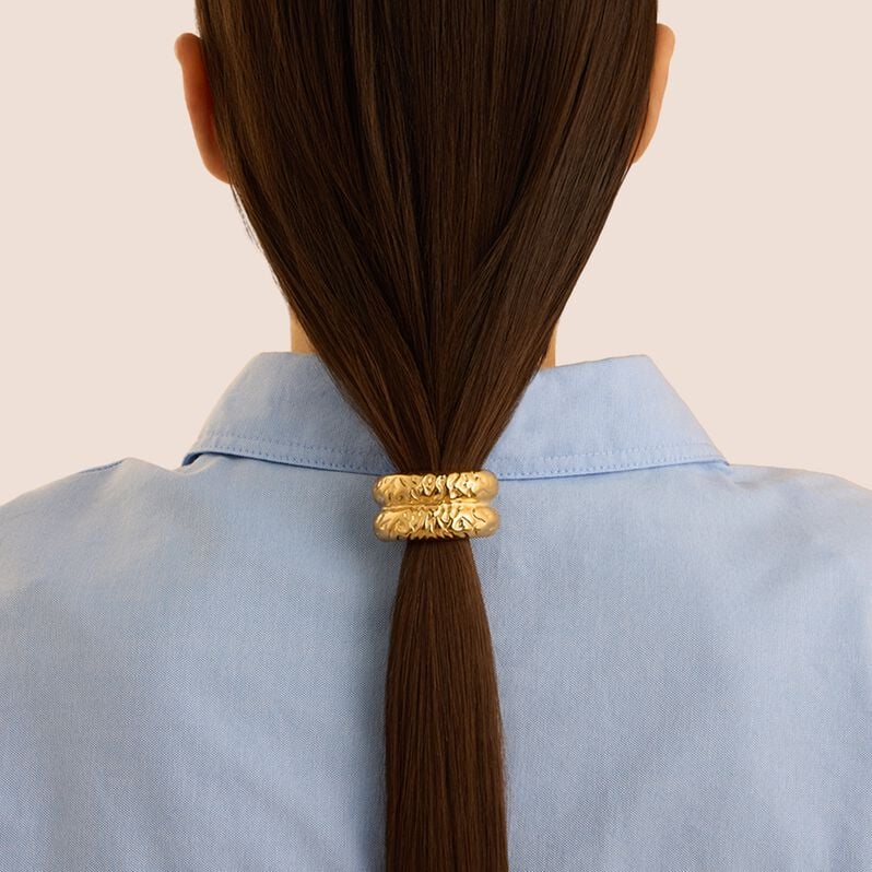 Elastico per Capelli Acciaio Dorato - Gioielli Donna | Stroili