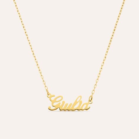 Collana Giulia Gold Names Oro Giallo - Collane Unisex | Stroili