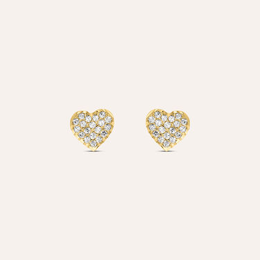 Orecchini Lobo Bon Ton Oro Giallo Cubic Zirconia