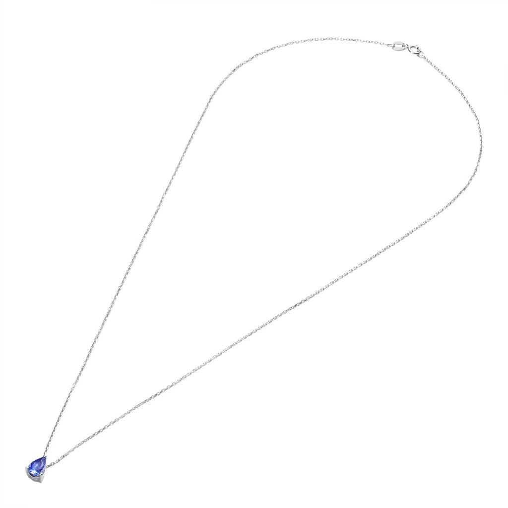 Collana Punto Luce Jasmine Oro Bianco Tanzanite - Collane Punto Luce Donna | Stroili