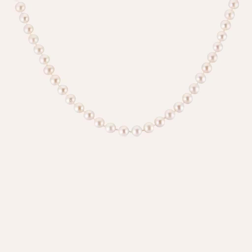 Collana Gabrielle Oro Giallo Perla D'Acqua Dolce